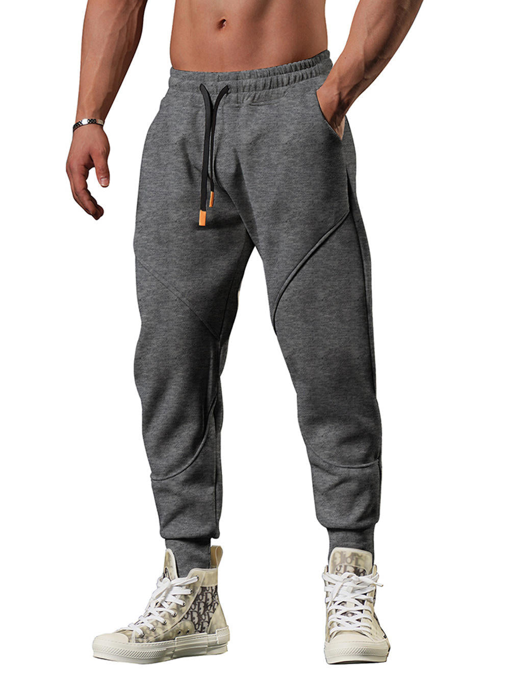 High-Quality Running Pants With Drawstring Dropshipping Oversized Gym Jogger Pants for Men