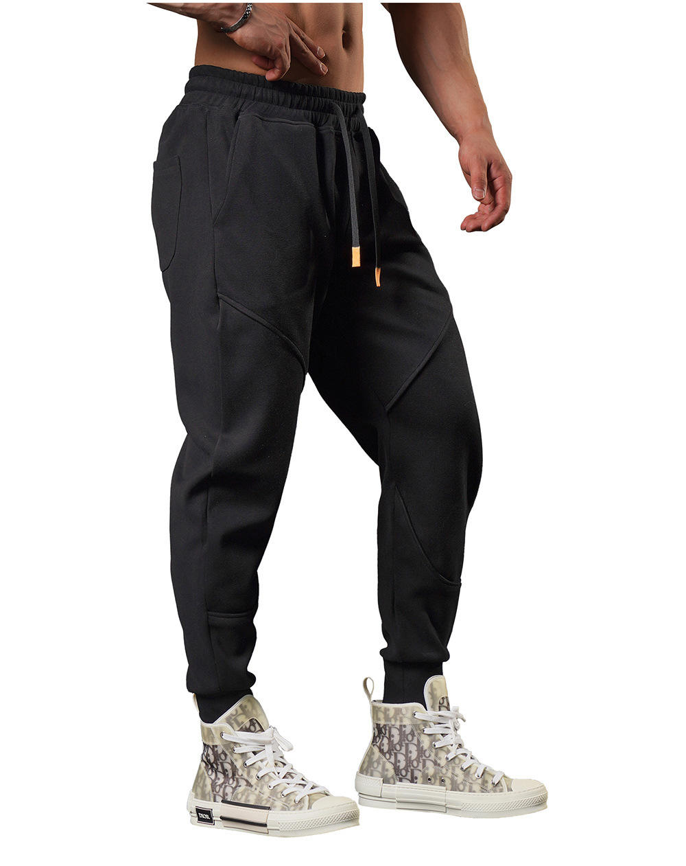 High-Quality Running Pants With Drawstring Dropshipping Oversized Gym Jogger Pants for Men