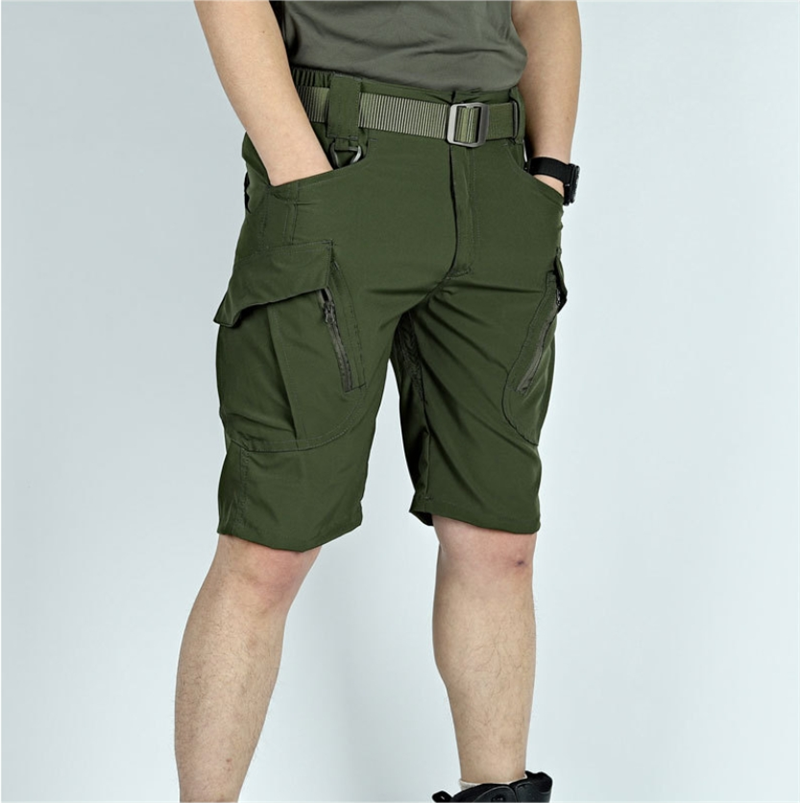 Cargo Shorts Capri Pants Comfy Workout Cotton Beach Shorts Jogging Shorts Length Trousers Multi Pocket Zipper Casual Pants