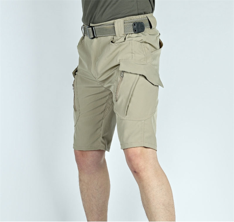 Cargo Shorts Capri Pants Comfy Workout Cotton Beach Shorts Jogging Shorts Length Trousers Multi Pocket Zipper Casual Pants