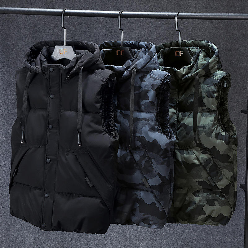 Wholesale Breathable Casual Outdoor High Quality Custom Slim Hot Sale Removable Vest Style Men's Winter Sleeveless Bubble Vest