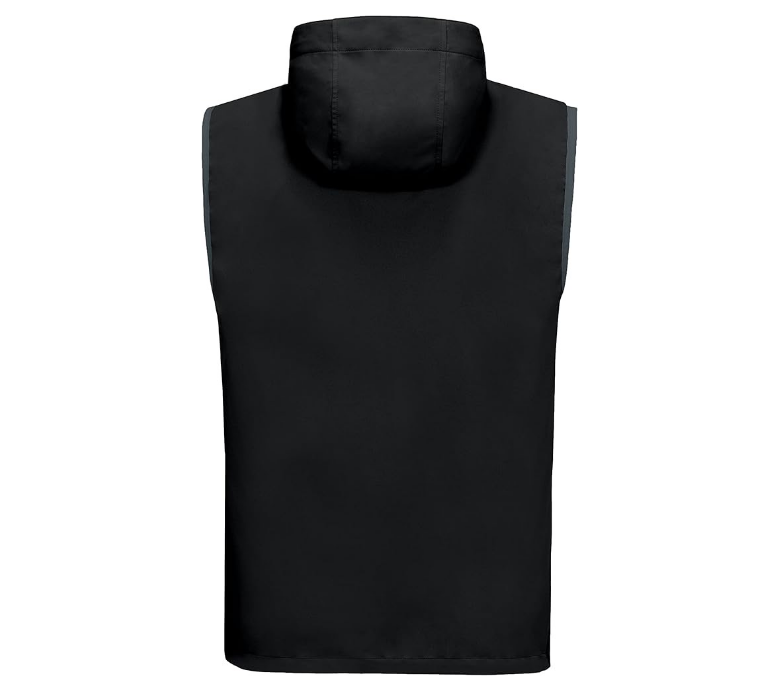 Waterproof Windproof Sleeveless Jacket for Travel Hiking Dropshipping Custom Polyester Spandex Softshell Vest With Hood for Man
