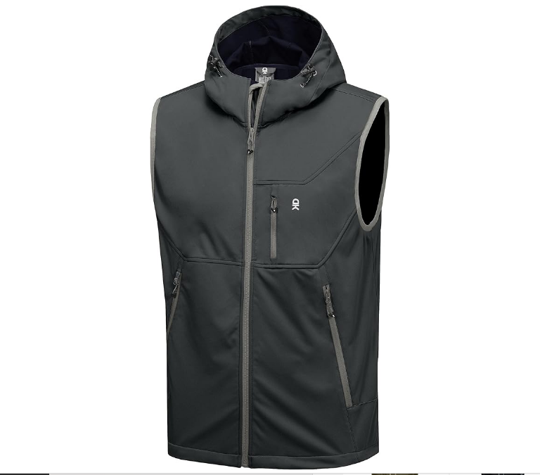 Waterproof Windproof Sleeveless Jacket for Travel Hiking Dropshipping Custom Polyester Spandex Softshell Vest With Hood for Man