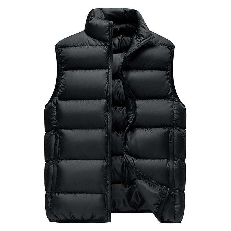 Daily Life Lightweight Down Gilet Cotton Puffer Vest Dropshipping Stand Neck Sleeveless Running Tracksuit Jackets for Man