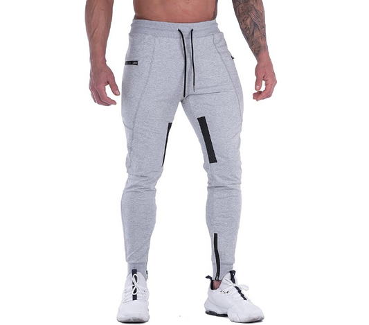 Training Tapered Sweatpants for Man Dropshipping Breathable Pants With Zipper Pockets