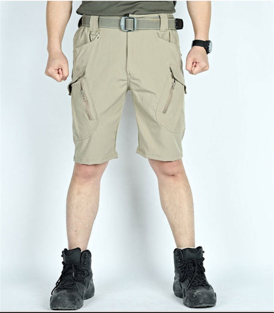 Cargo Shorts Capri Pants Comfy Workout Cotton Beach Shorts Jogging Shorts Length Trousers Multi Pocket Zipper Casual Pants