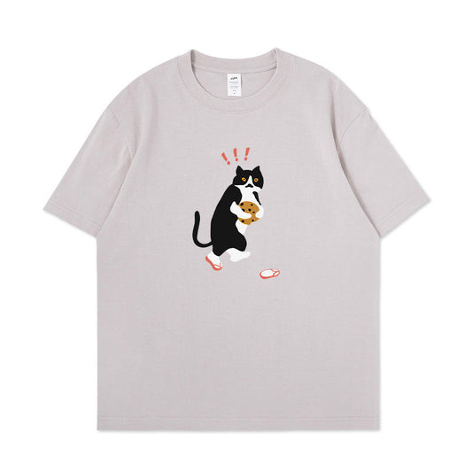 Breathable Luxury Drop Shoulder Men's Mock Neck T-Shirt Plus Size Washed Technique Summer t Shirt