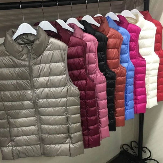 Women Horse Riding Gilet Foldable Slimming Down Women's Vest for Winter Warm Women's Vest Jacket Waistcoats